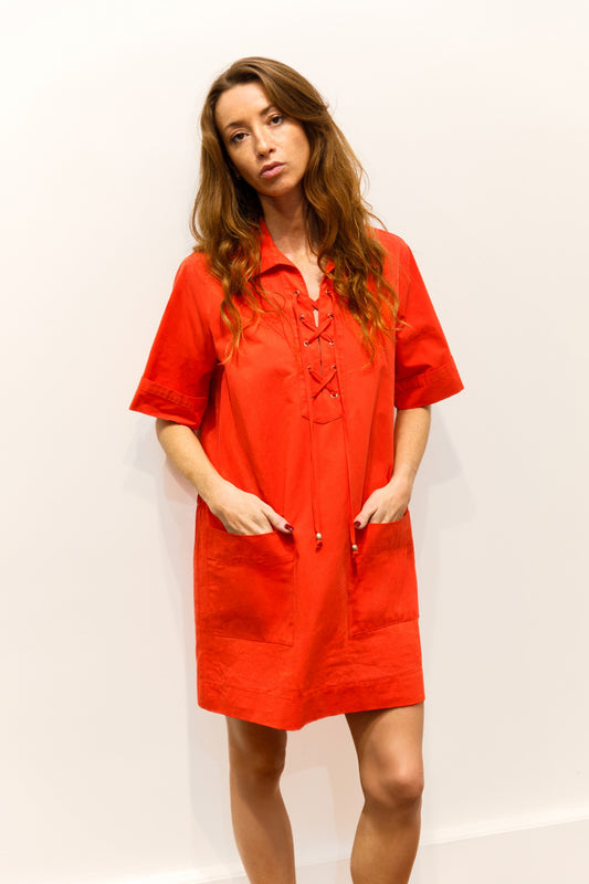 Robe courte en popeline de coton – Rio