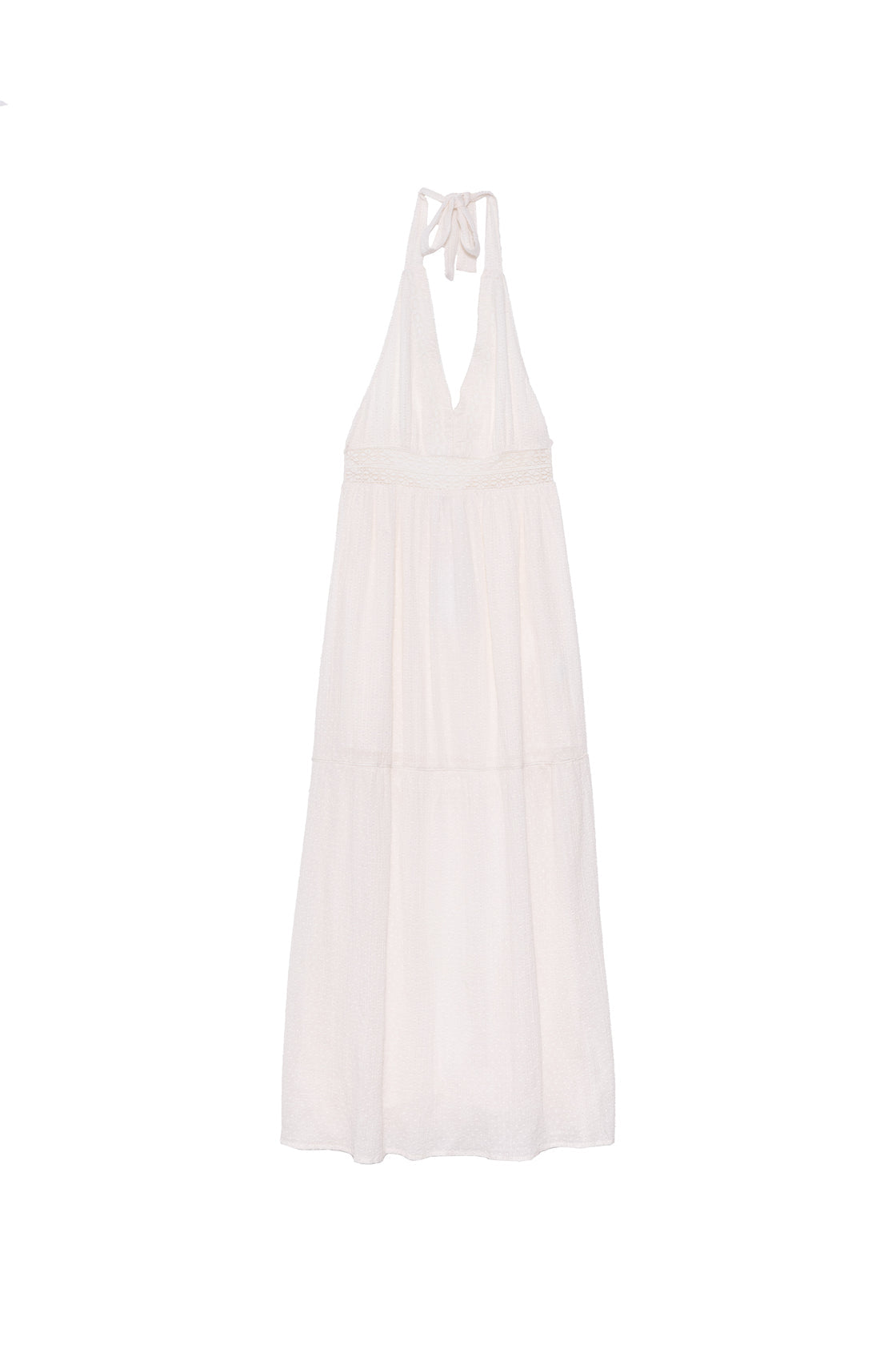 Robe longue dos nu Blanche - Rosée