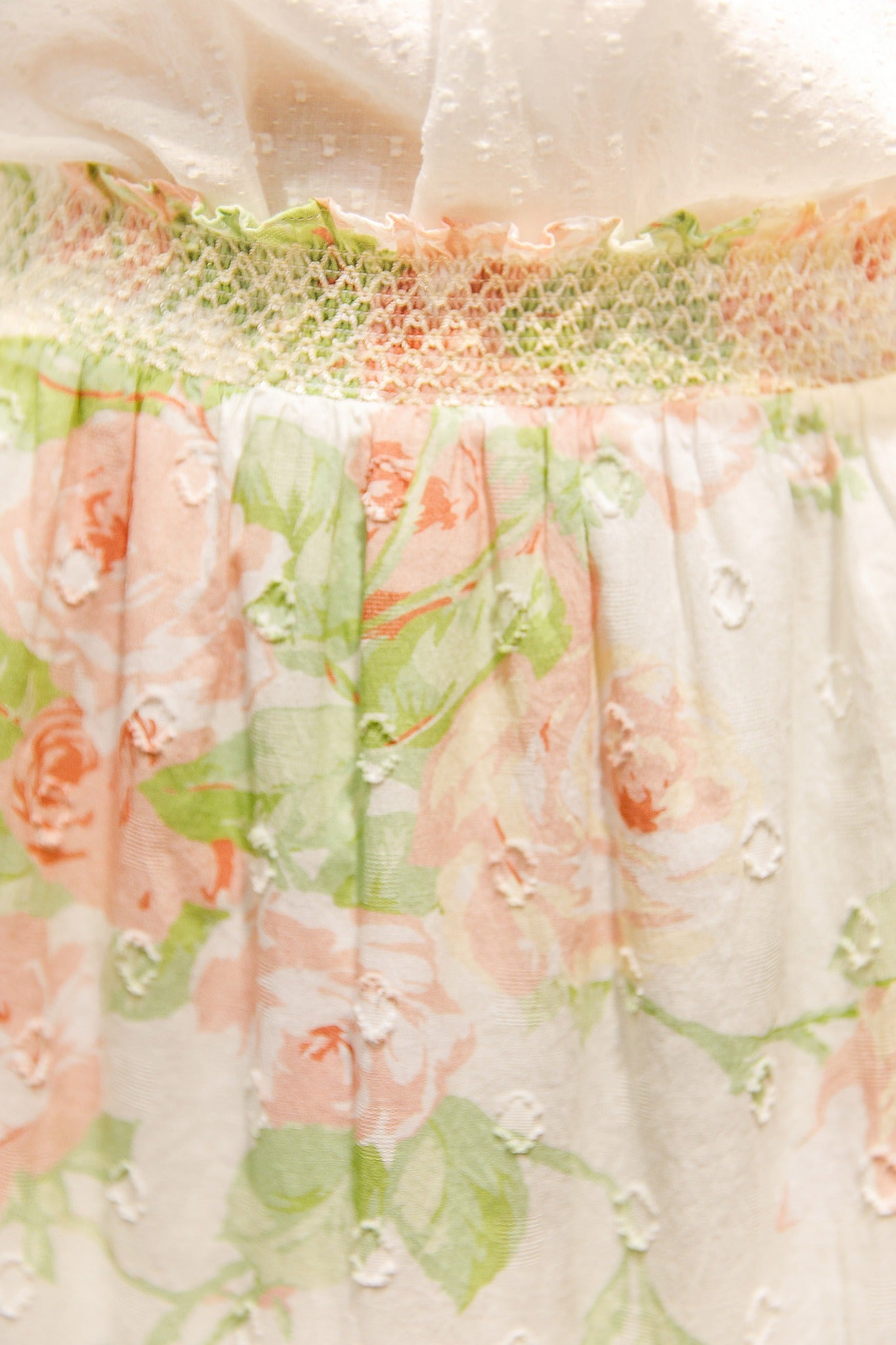 Jupe longue imprimée roses – Songe