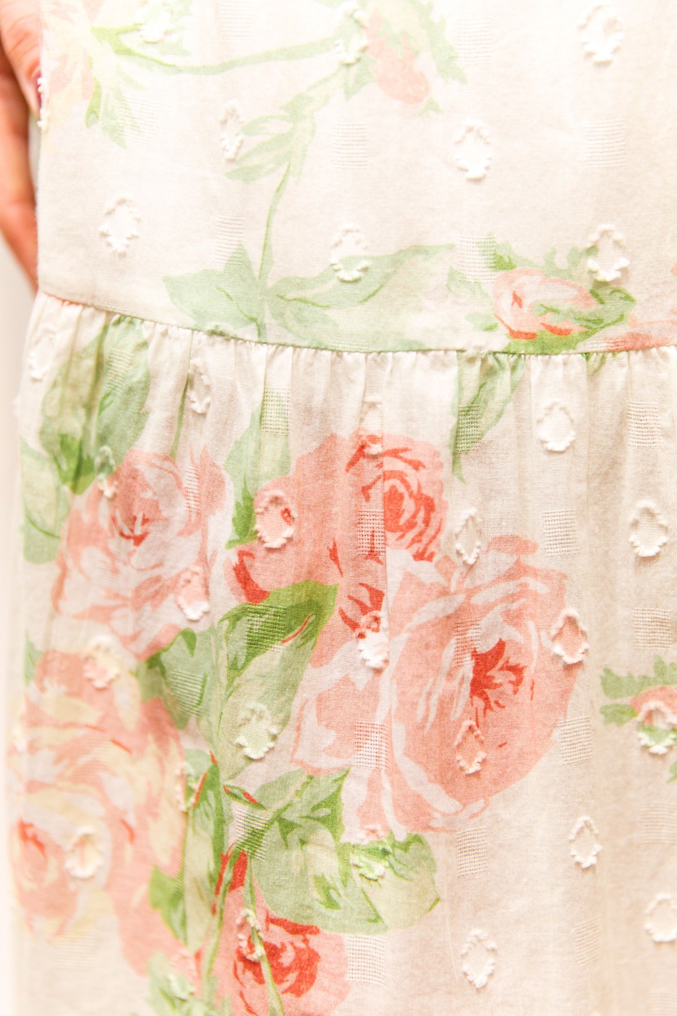 Jupe longue imprimée roses – Songe