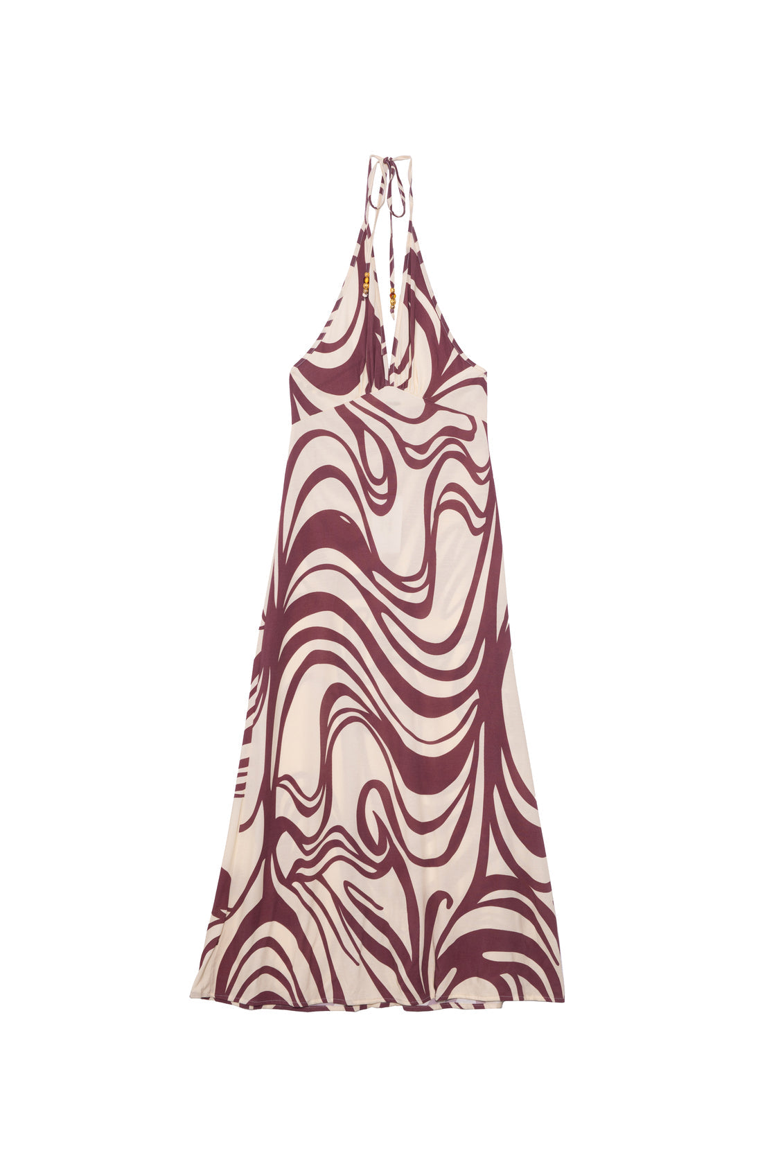 Robe Dos Nu Maxi imprimée - Volute