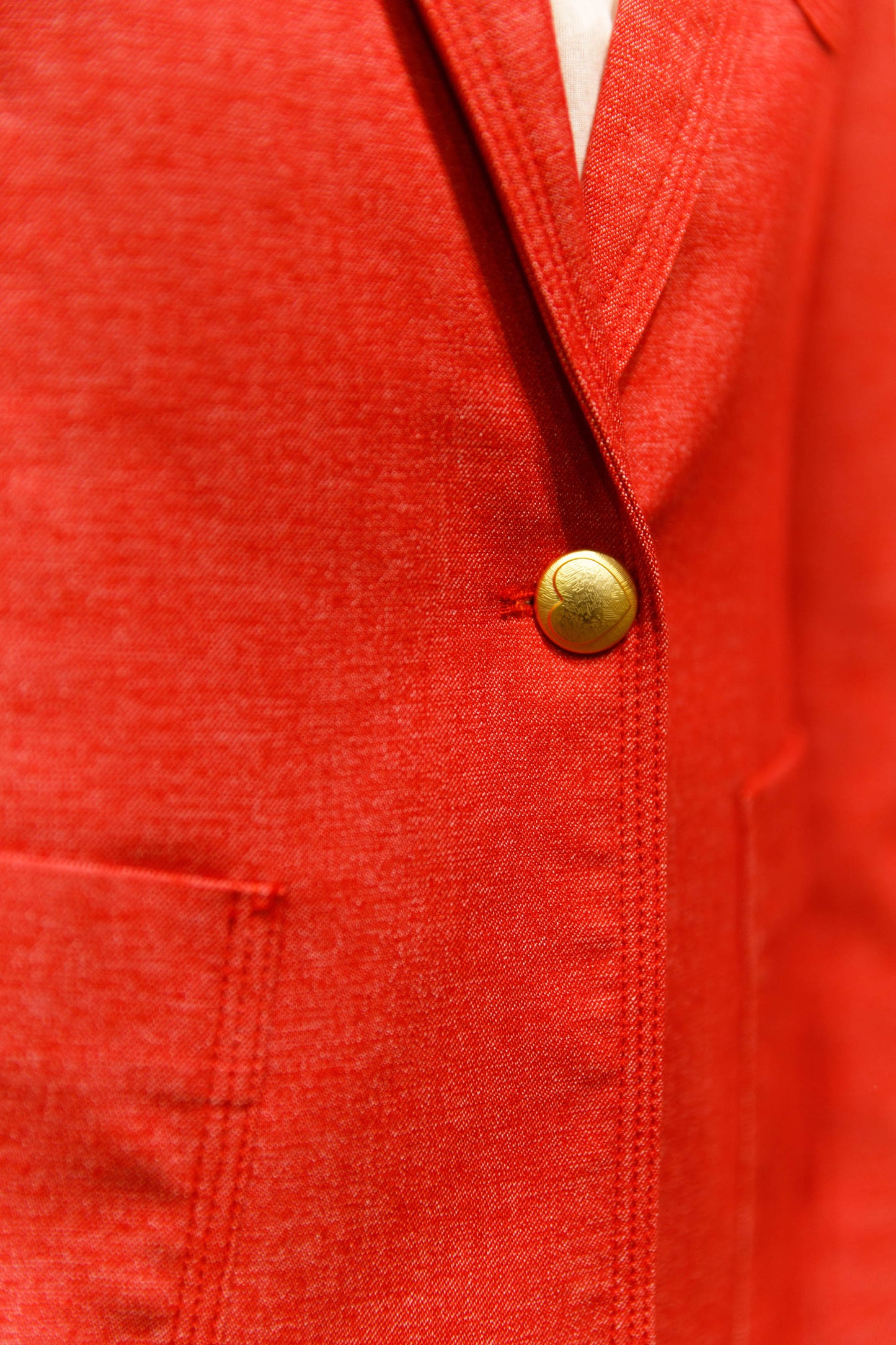 Blazer à poches plaquées cerise – Yves